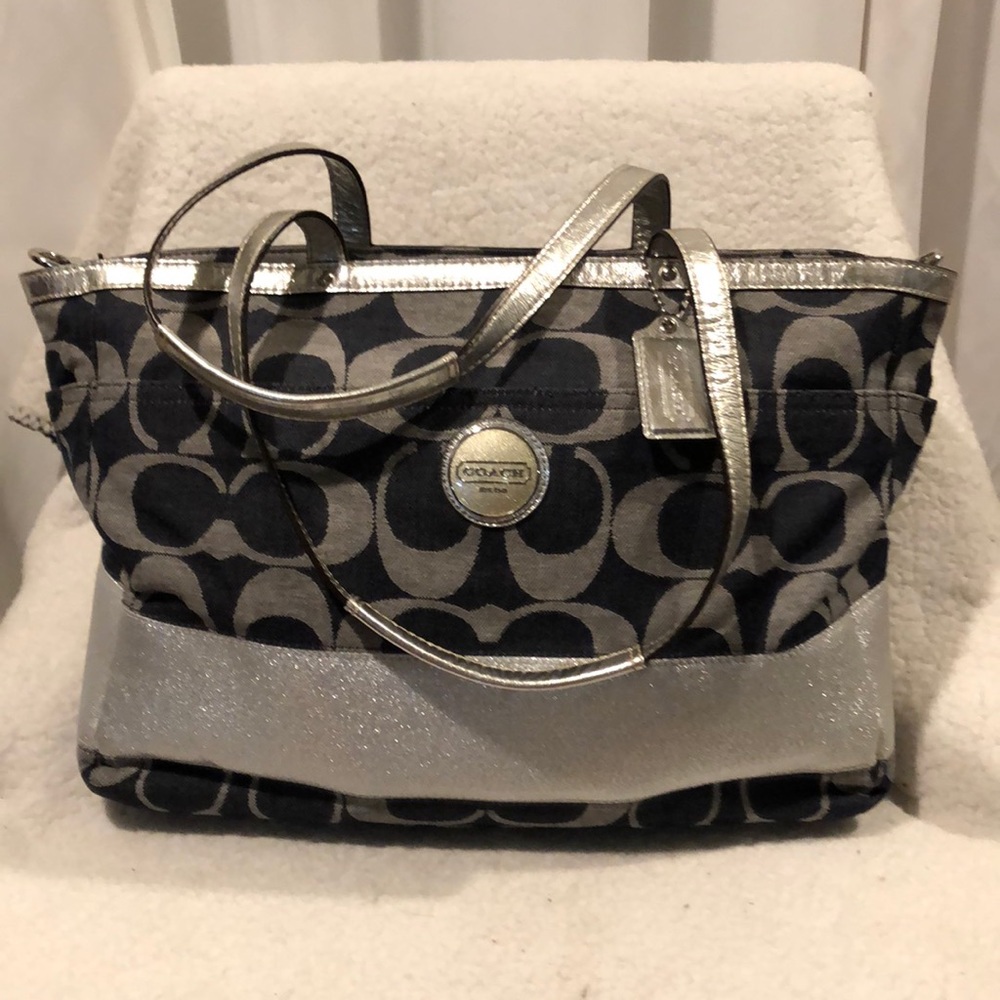 Blue Large Coach bag